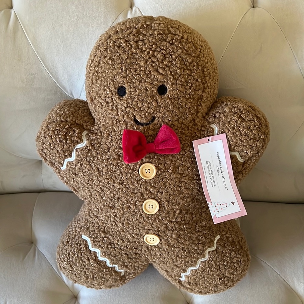 Cupcakes and Cashmere Gingerbread Pillow